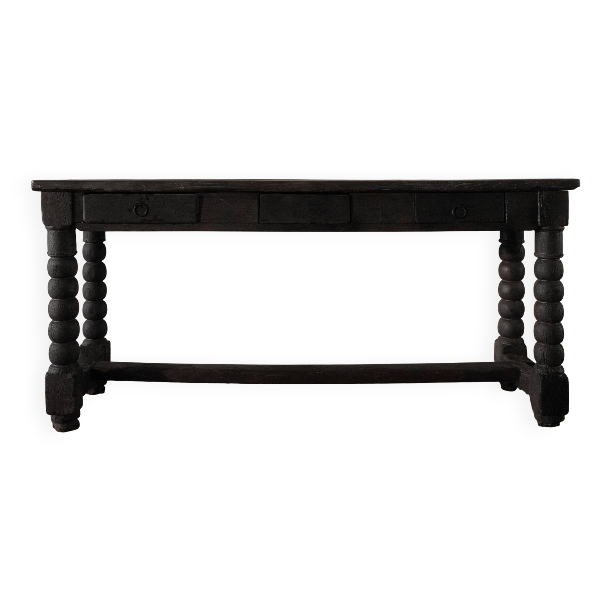 Console table in Shou Sugi Ban finish