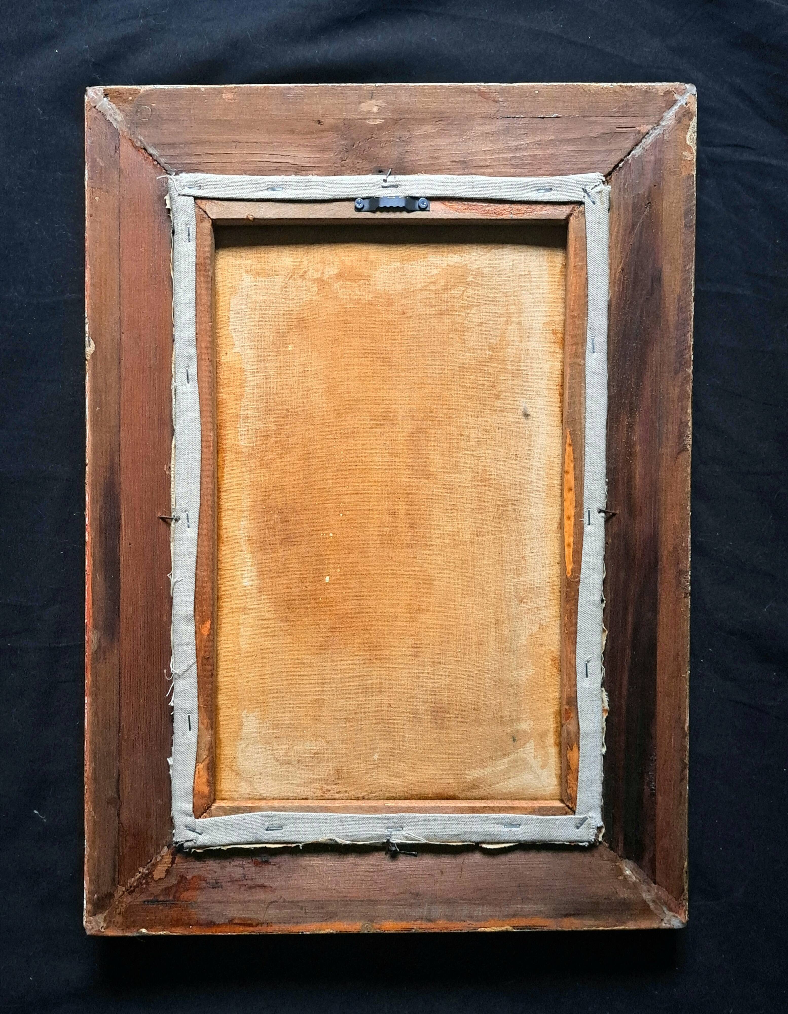 Impressionist painting signed oil on canvas hôtel vassal sarlat 19th c.