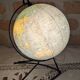 Illuminated terrestrial globe in glass by Girard and Barrère, 1960s - 1/8000