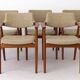 5 Erik Kirkegaard Chairs, 1960s, Vintage, for Glostrup, model GM11, Danish, Teak
