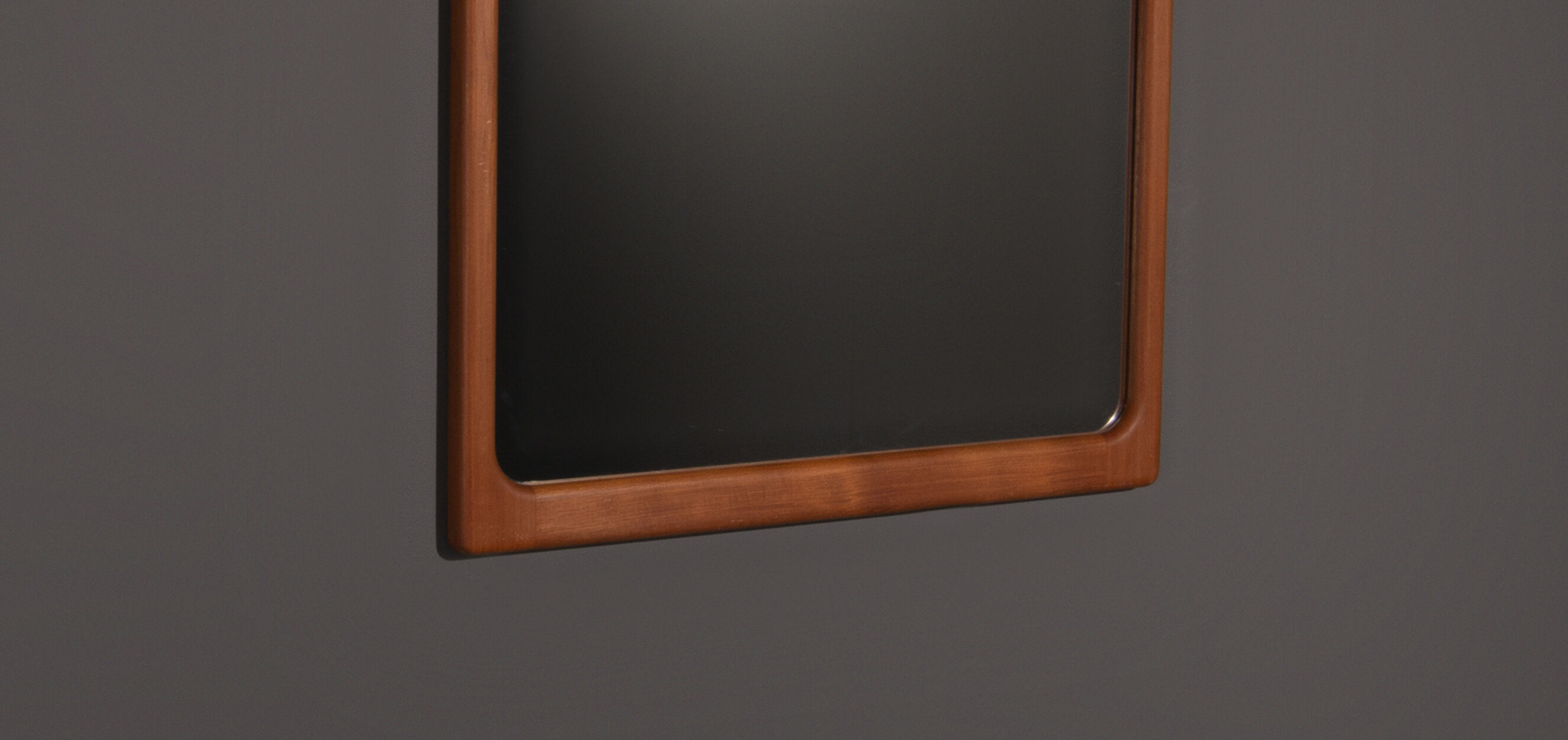 Teak wooden mirror produced by Dyrlund 26x26cm