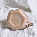 Antique hexagonal carafe in ceramic art from Fes