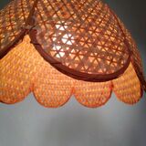 Rattan flower suspension
