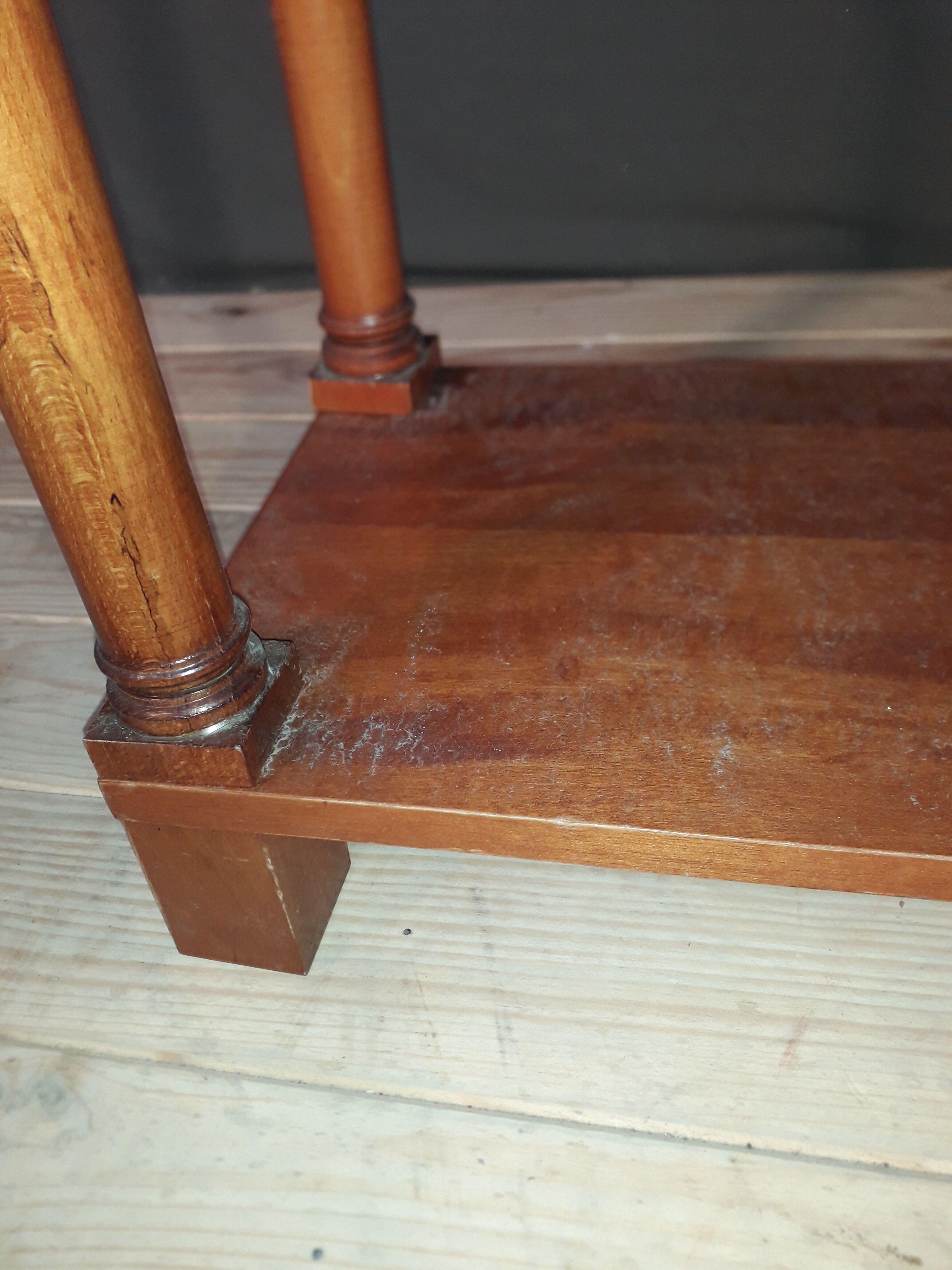 Painted wooden floor