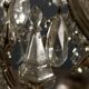 Antique Maria Theresa chandelier with 18 lights in glass, Italy, 19th century.