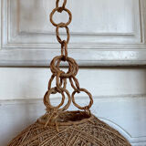 Vintage rope and rattan suspension