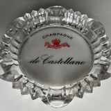 2 cendriers publicitaires en verre