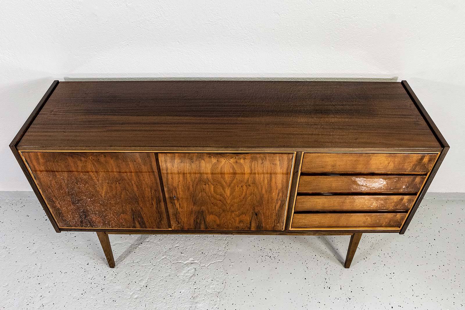 Vintage sideboard by S. Albracht by BZD, Poland, 1970s