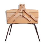 Former sewing worker on feet