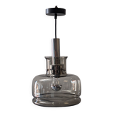 Smoked glass suspension from the 60s/70s by Limburg