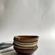 Set of 5 Japanese ceramic breakfast bowls