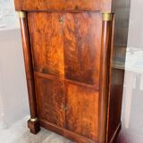EMPIRE style mahogany secretary with detached columns