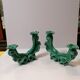 Pair of ceramic candle holders