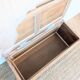 Patinated wooden toy chest