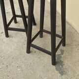 Solid wood stool