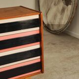 Commode U-453 rose , ancienne édition  par Jiri Jiroutek pour Interier Praha 1960