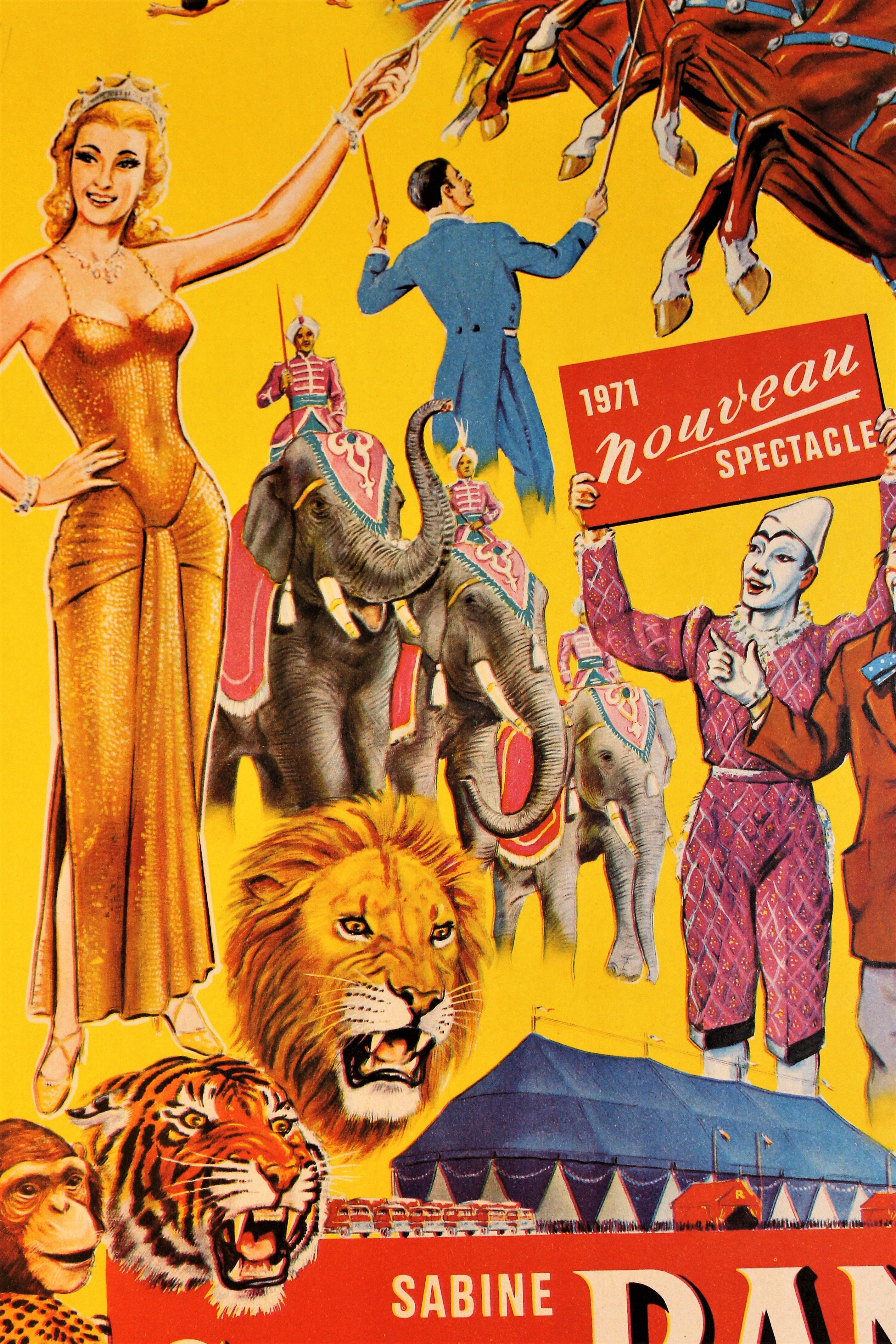 Rancy 1970s circus poster