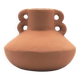 Terracotta vase with terracotta handles