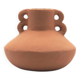 Vase en terre cuite à anses terracotta