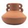 Terracotta vase with terracotta handles