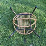 Rattan armchair Dirk Van Sliedregt for Rohe Noordewolde 60s
