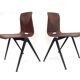 Vintage set of four Galvanitas S22 school chairs in the Netherlands