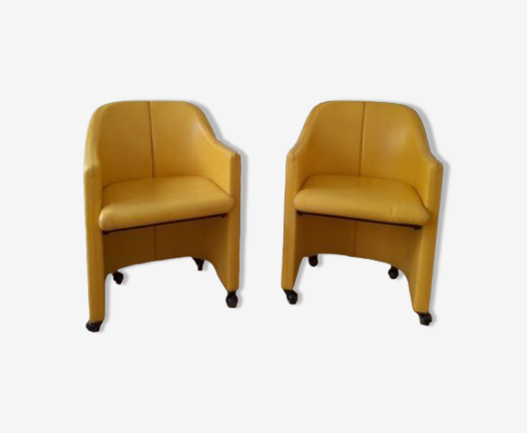 Paire de fauteuils PS 142, design Eugénio Gerli pour tecno années 60