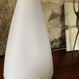 Vintage diabolo pendant light in opaline