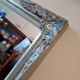 Miroir Bois et Stuk Argenté