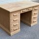 Renovated 19th century solid oak administrative office 127cm