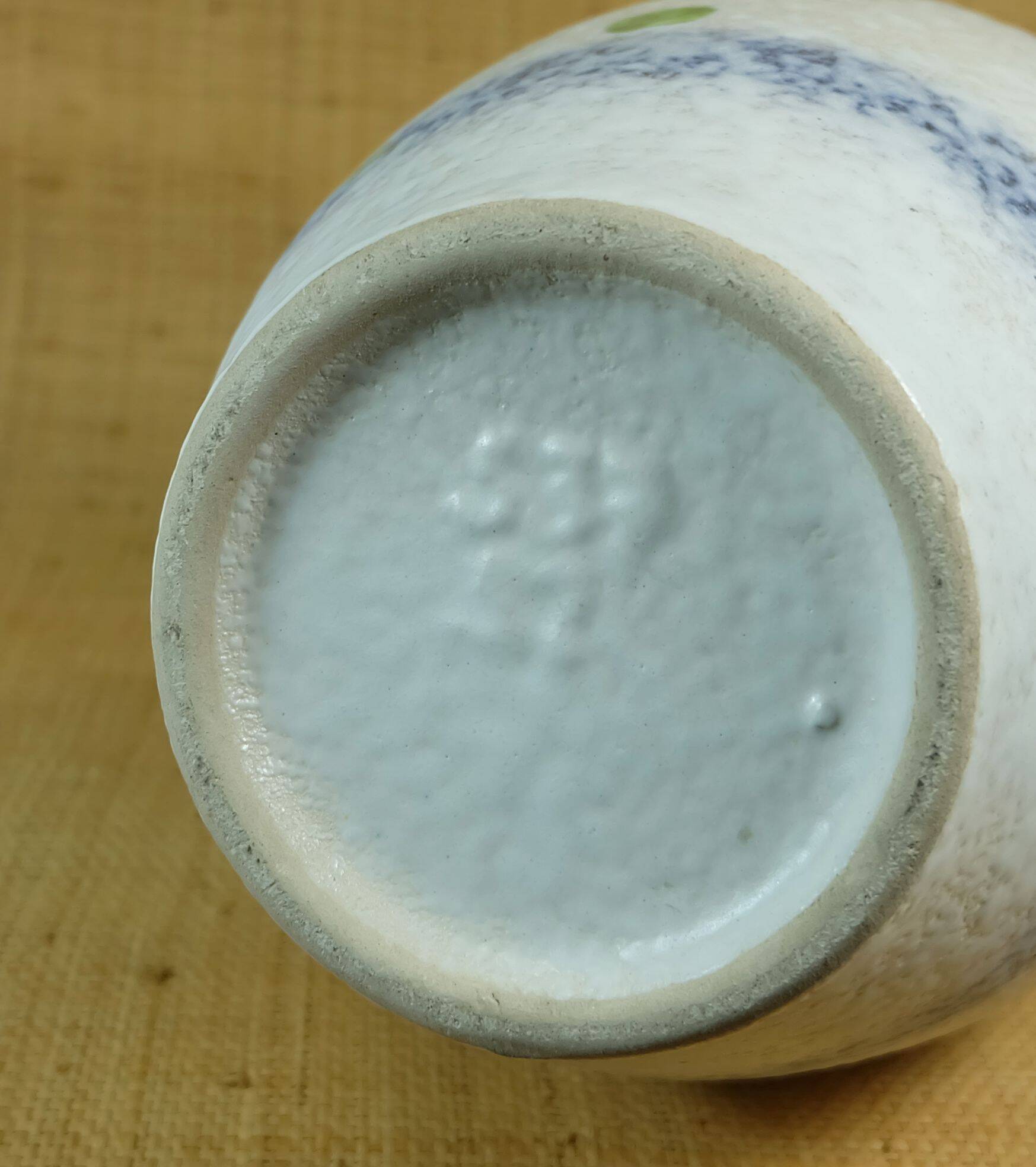 vase de sol Scheurich des années 60, modèle 537-52, motif abstrait du milieu du siècle