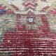 Vintage turkish pastel mini rug 93 x 52 cm