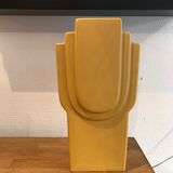 Graphic yellow vase