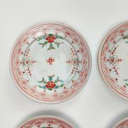 Set of 4 antique Arita porcelain plates