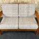60s 70s teak sofa 2 seater couch J. Kristensen Danish Denmark Design