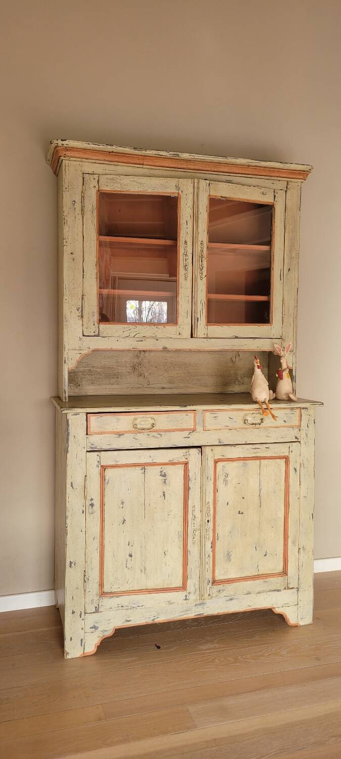 Vaisselier en bois vintage