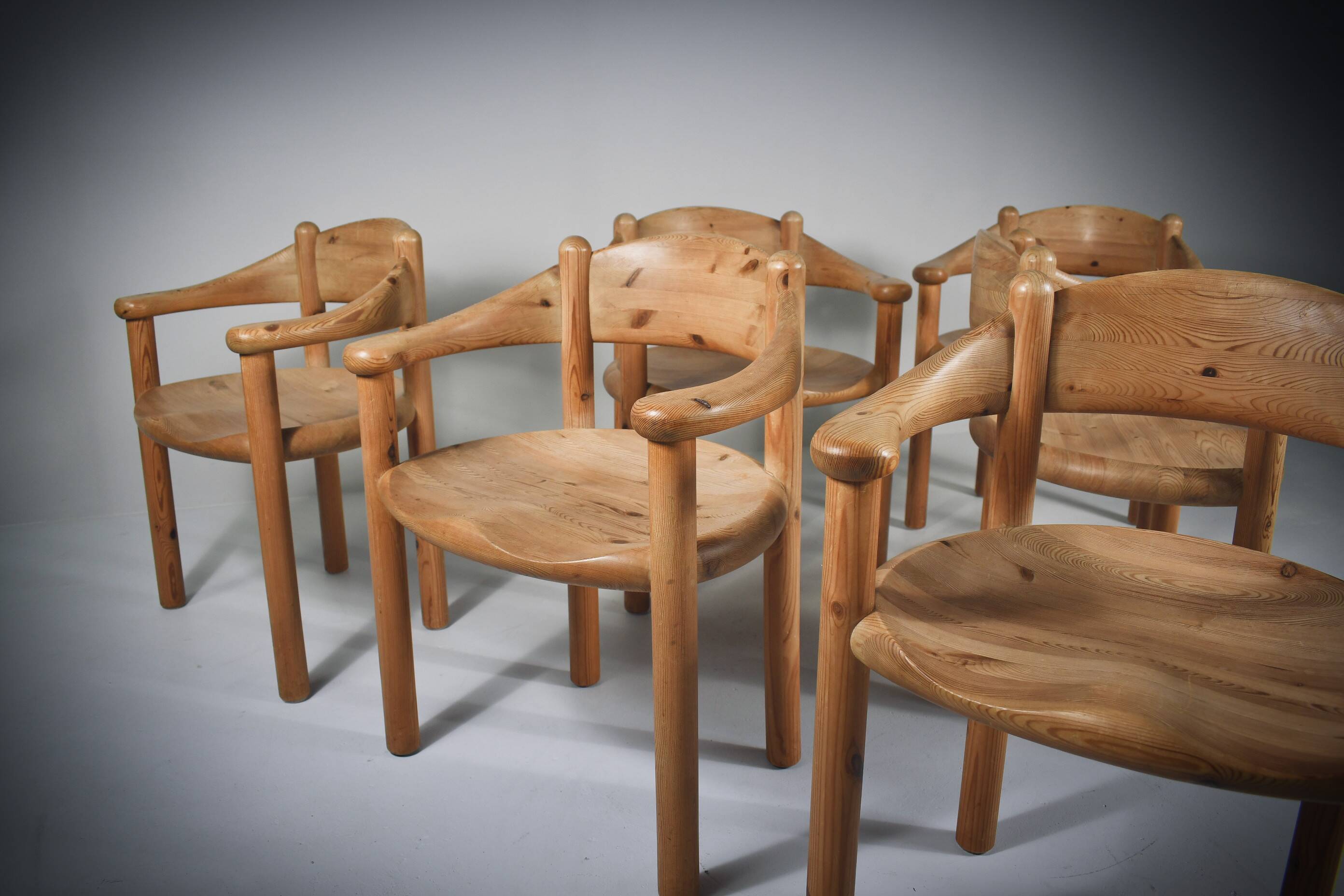 Dining chairs by Rainer Daumiller x 6, 1970s
