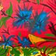 Tableau peinture nature morte bouquet de fleurs 