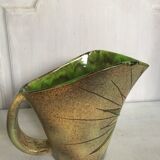 Vallauris sandstone pitcher signed