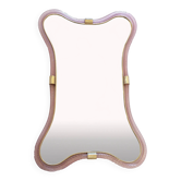 Miroir en verre de style Murano, miroir design – Simoeng, rose et