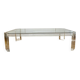 Large Athena coffee table in altuglas and glass by David Lange, 1970s