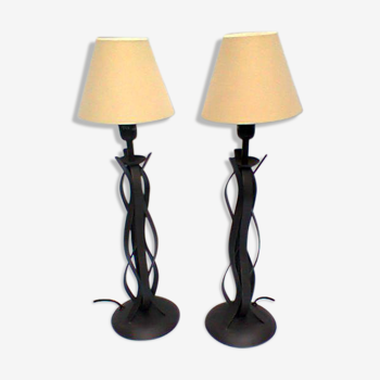 Pair of modern lamps