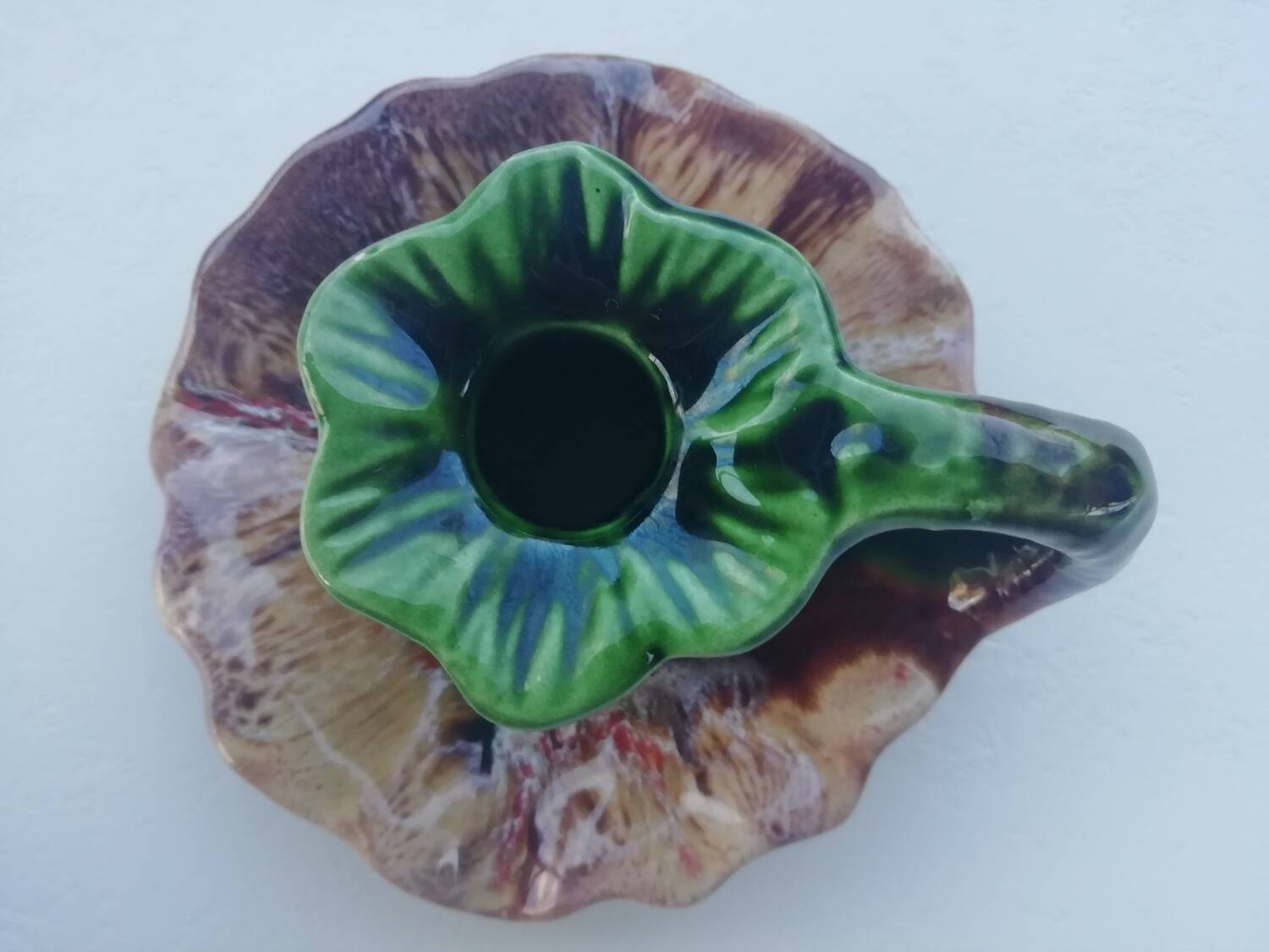 Vallauris style candle holder