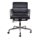 Charles & Ray Eames EA217 Office Chair polished aluminum and black leather
