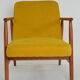 Fauteuil modèle Z jaune 1960
