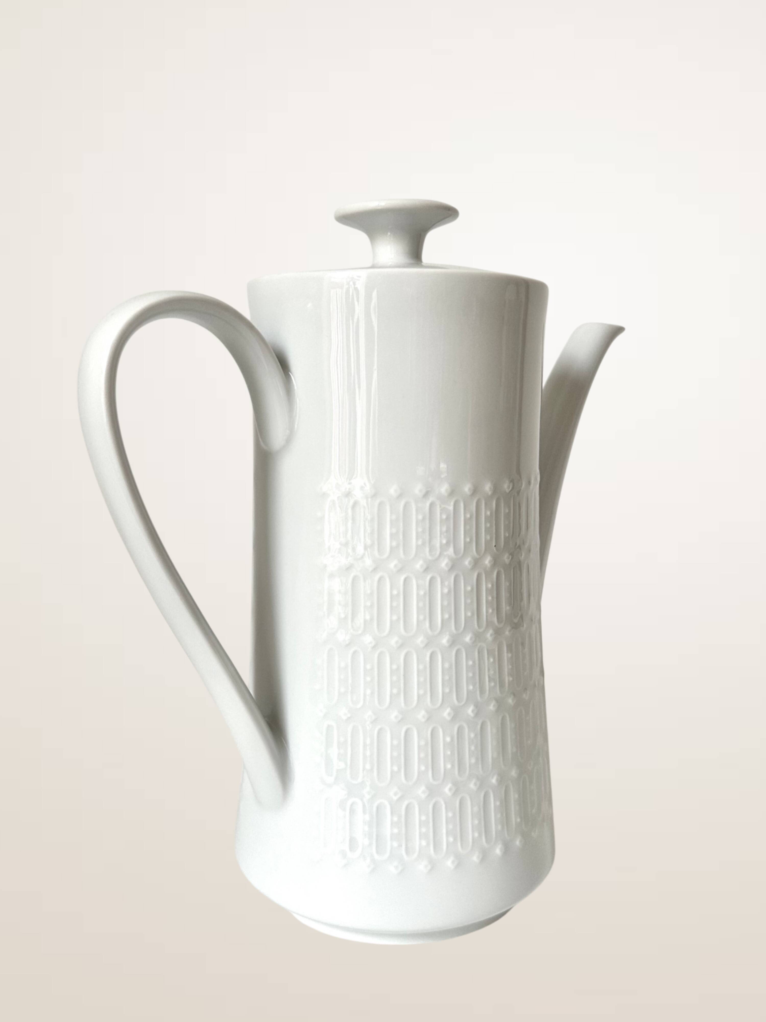 White porcelain coffee pot Winterling