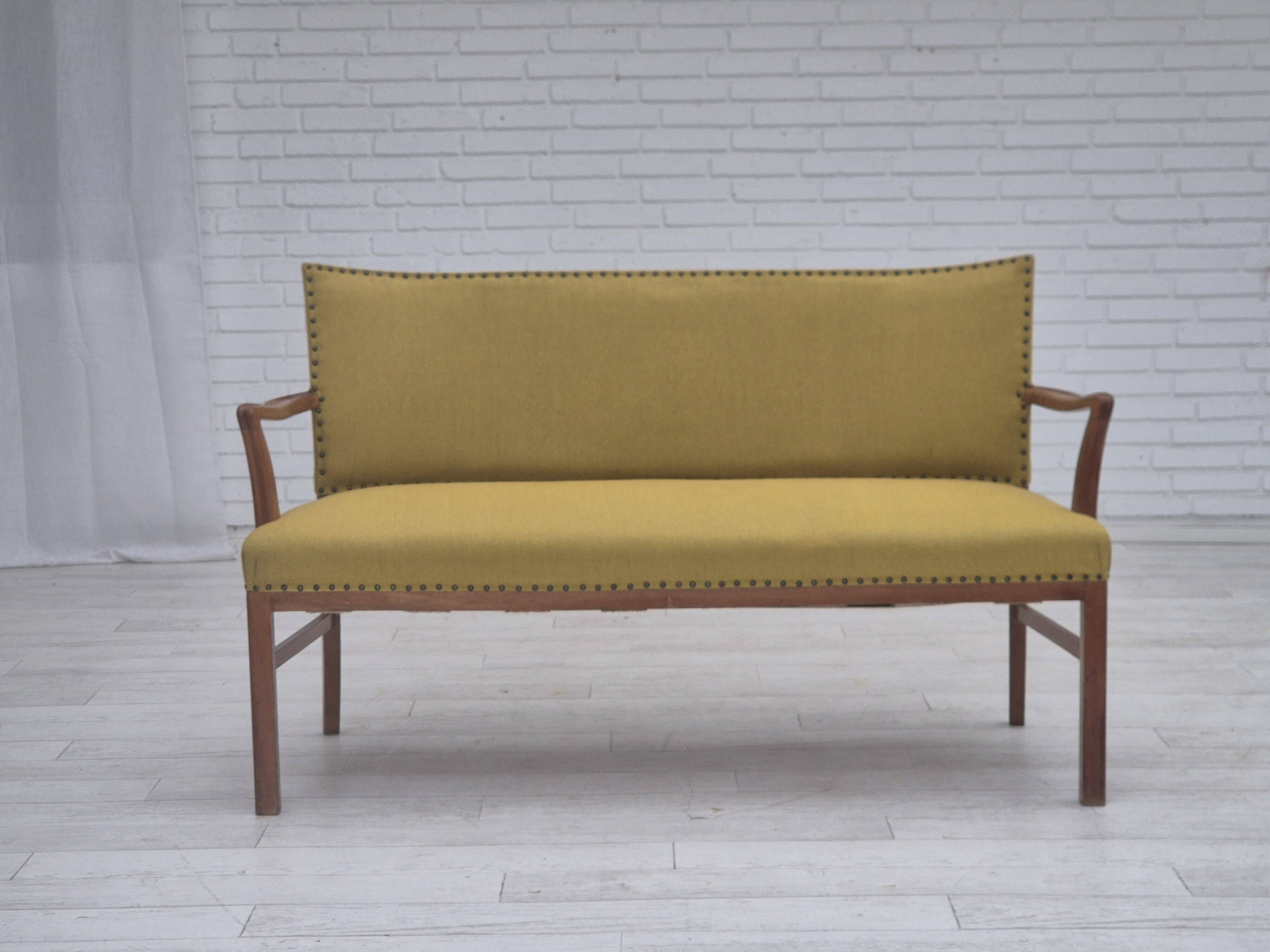 Canapé 2 places danois des années 1950 par Ehapa Møbler, état d'origine.