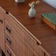 Vintage teak enfilade Beautility | Restored 1960s design