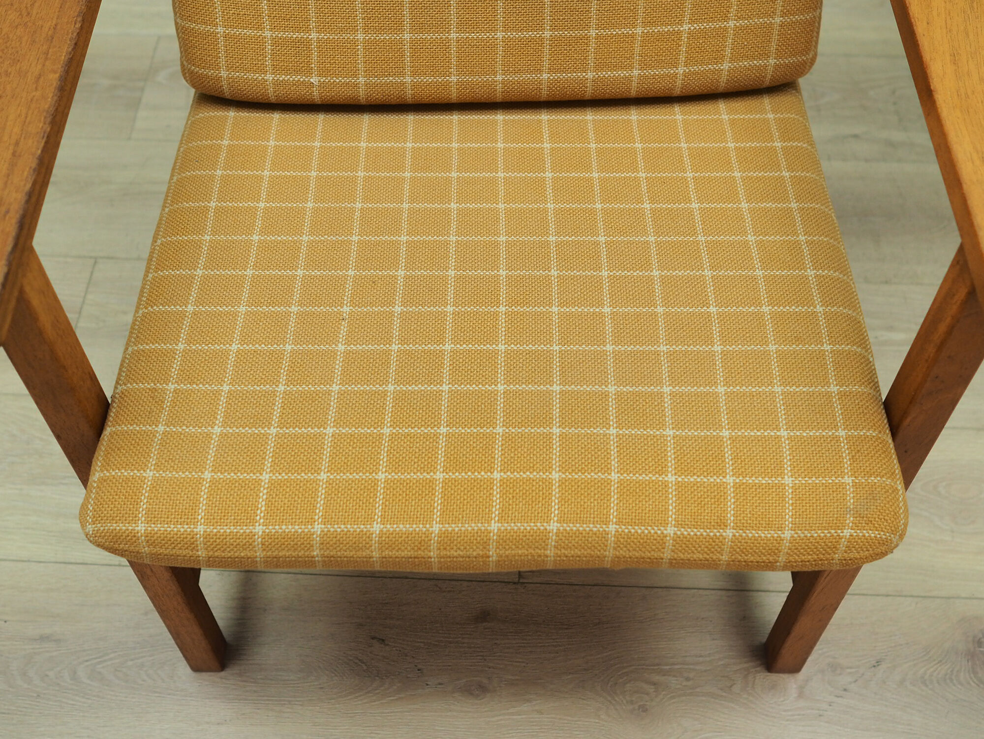 Yellow armchair, Danish design, 1970s, designer: Børge Mogensen