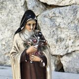 Religious statue of Saint Therese of Lisieux
